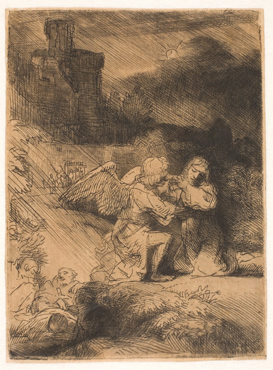 Agonia w ogrodzie autorstwa Rembrandt van Rijn
