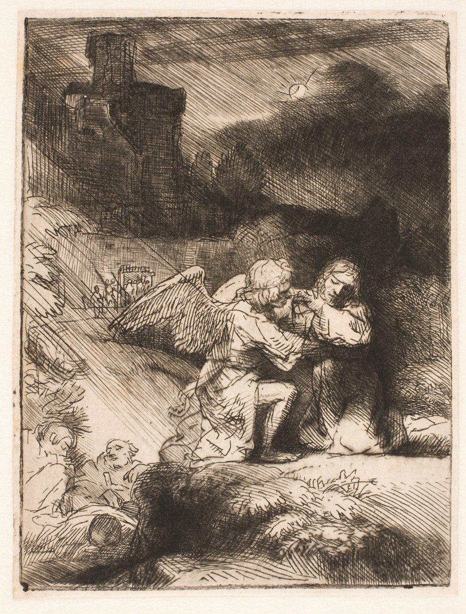 Męka w ogrodzie autorstwa Rembrandt van Rijn