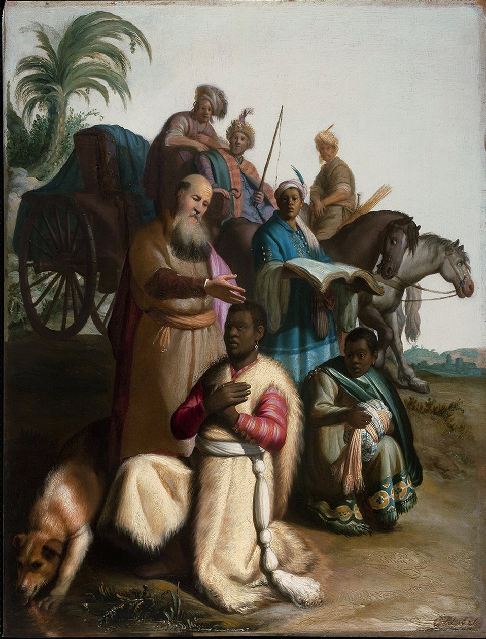Chrzest eunucha autorstwa Rembrandt van Rijn