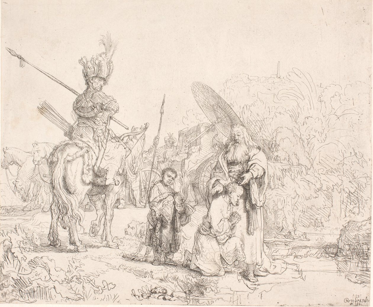 Chrzest eunucha autorstwa Rembrandt van Rijn