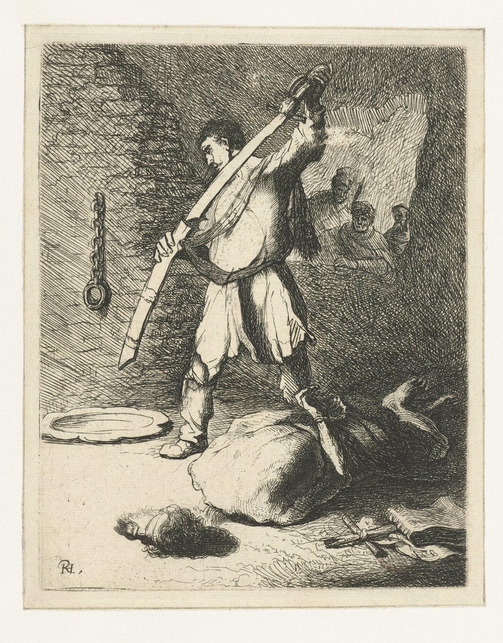 Ścięcie św. Jana Chrzciciela autorstwa Rembrandt van Rijn