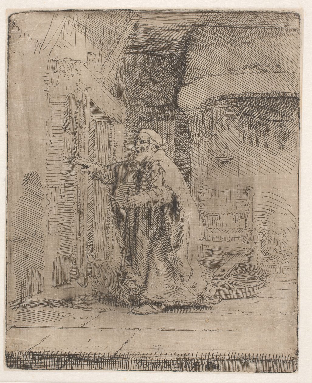 Ślepota Tobiasza: większa tablica autorstwa Rembrandt van Rijn