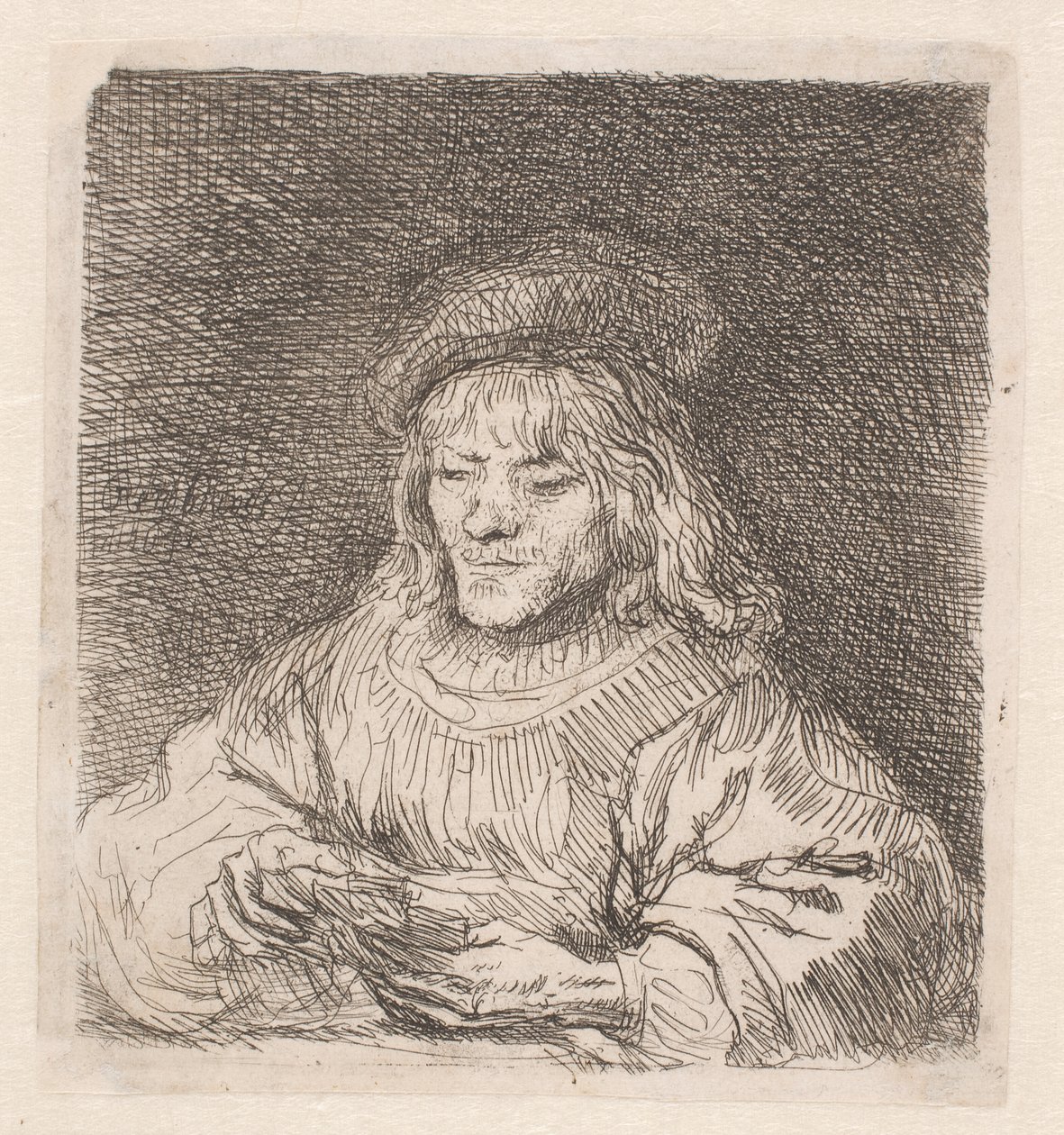 Gracz w karty autorstwa Rembrandt van Rijn