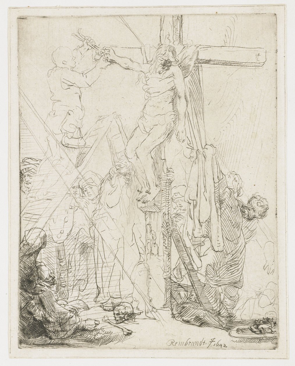 Zejście z krzyża: szkic autorstwa Rembrandt van Rijn