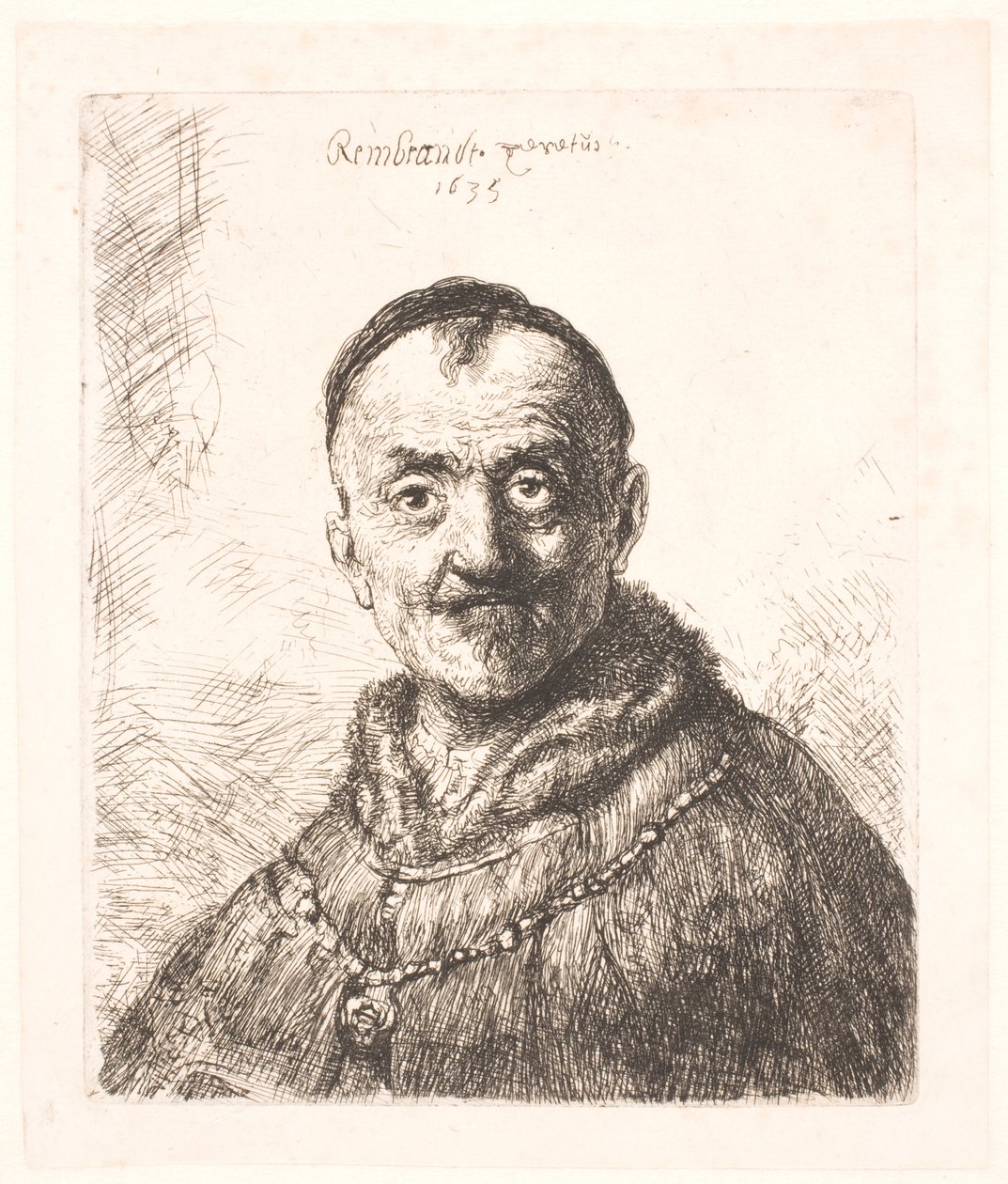 Pierwsza głowa orientalna (ojciec Rembrandta?) autorstwa Rembrandt van Rijn