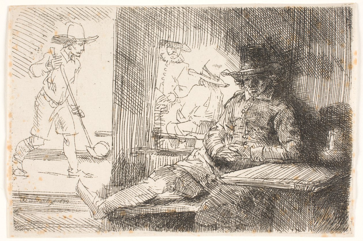 Gracz w golfa autorstwa Rembrandt van Rijn