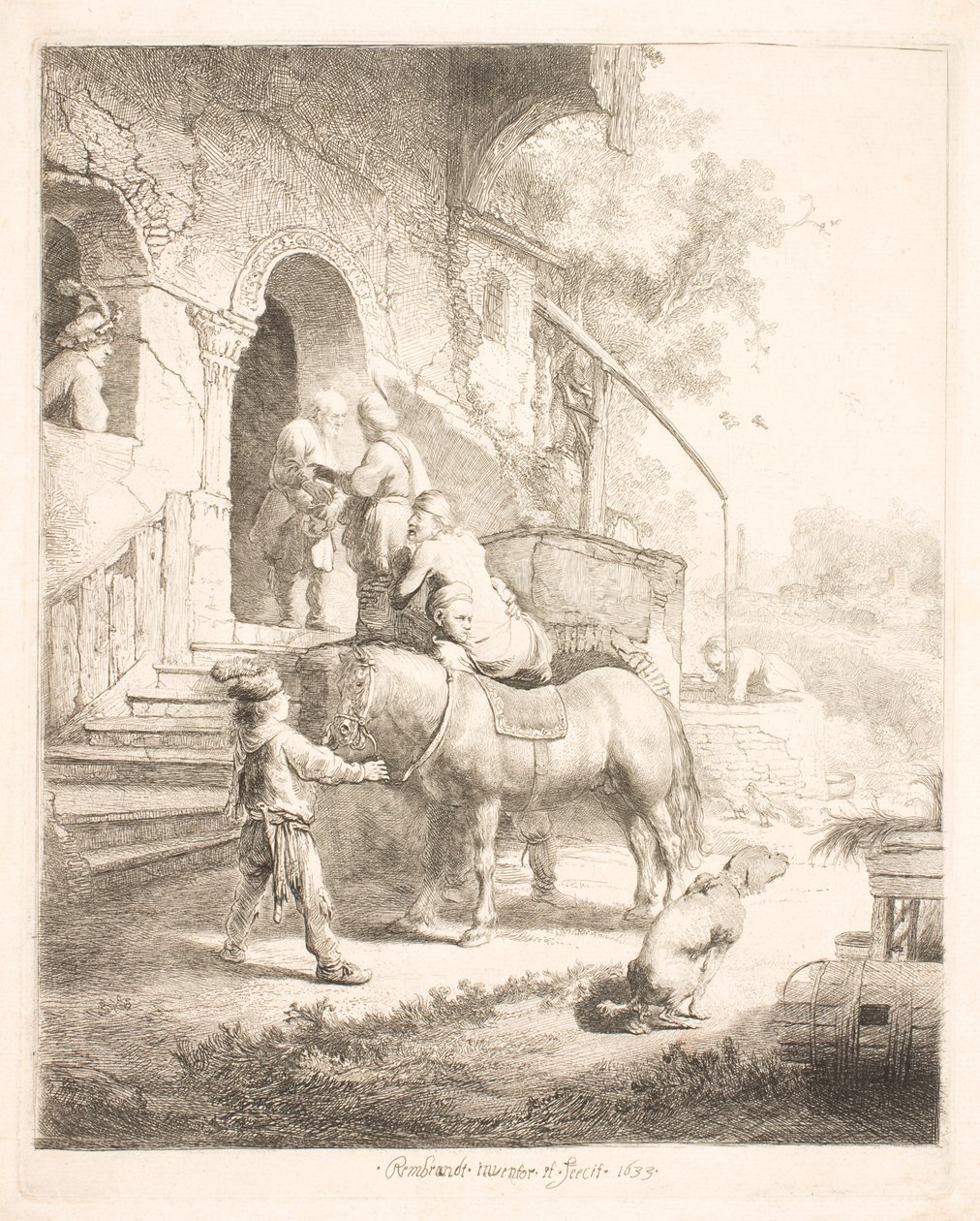 Dobry Samarytanin autorstwa Rembrandt van Rijn