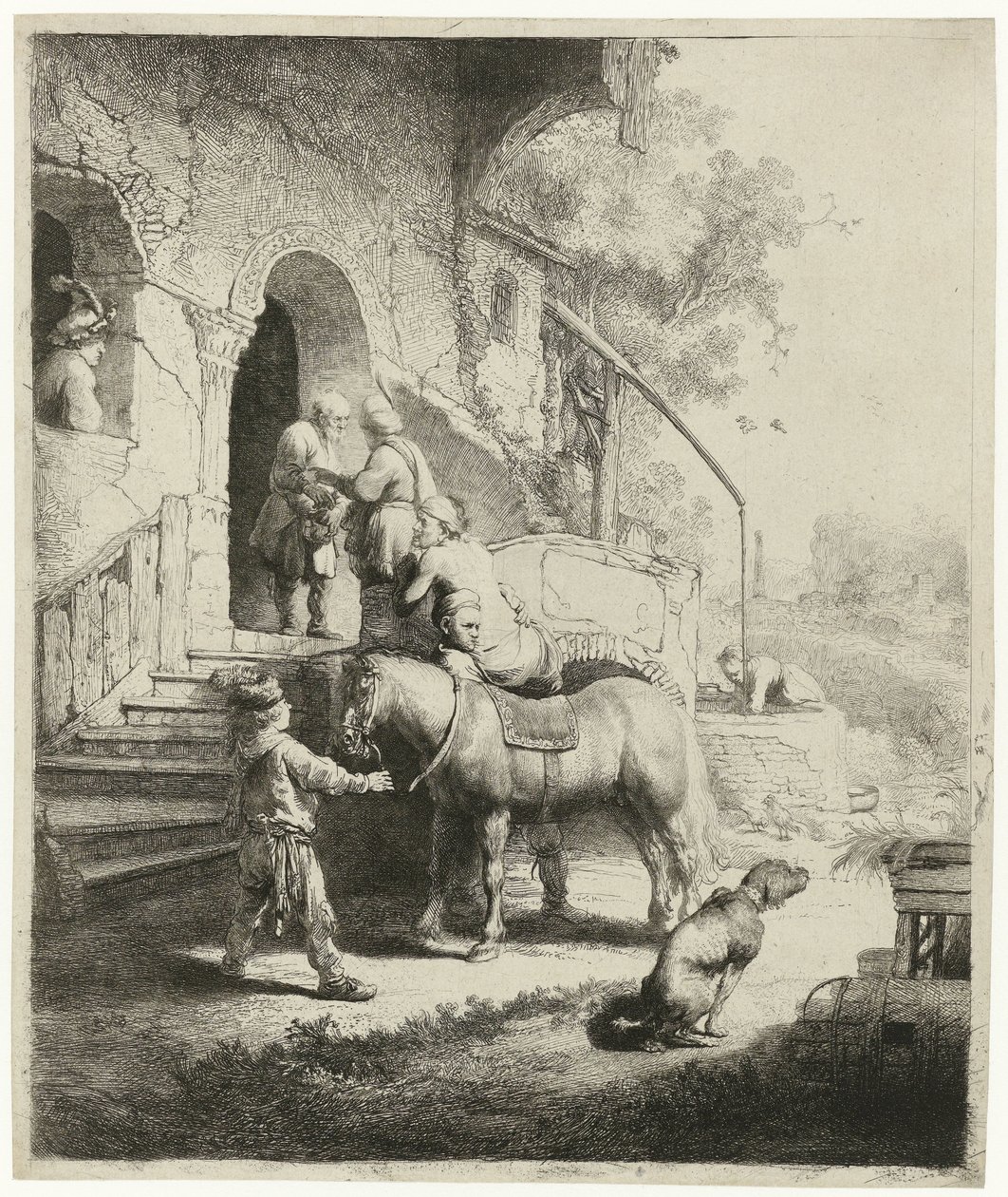 Dobry Samarytanin autorstwa Rembrandt van Rijn