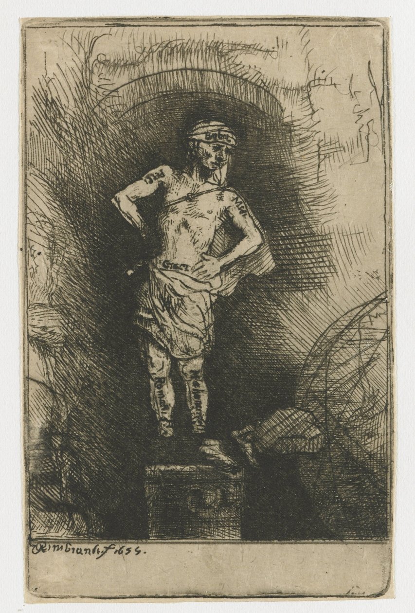 Obraz widziany przez Nabuchodonozora autorstwa Rembrandt van Rijn
