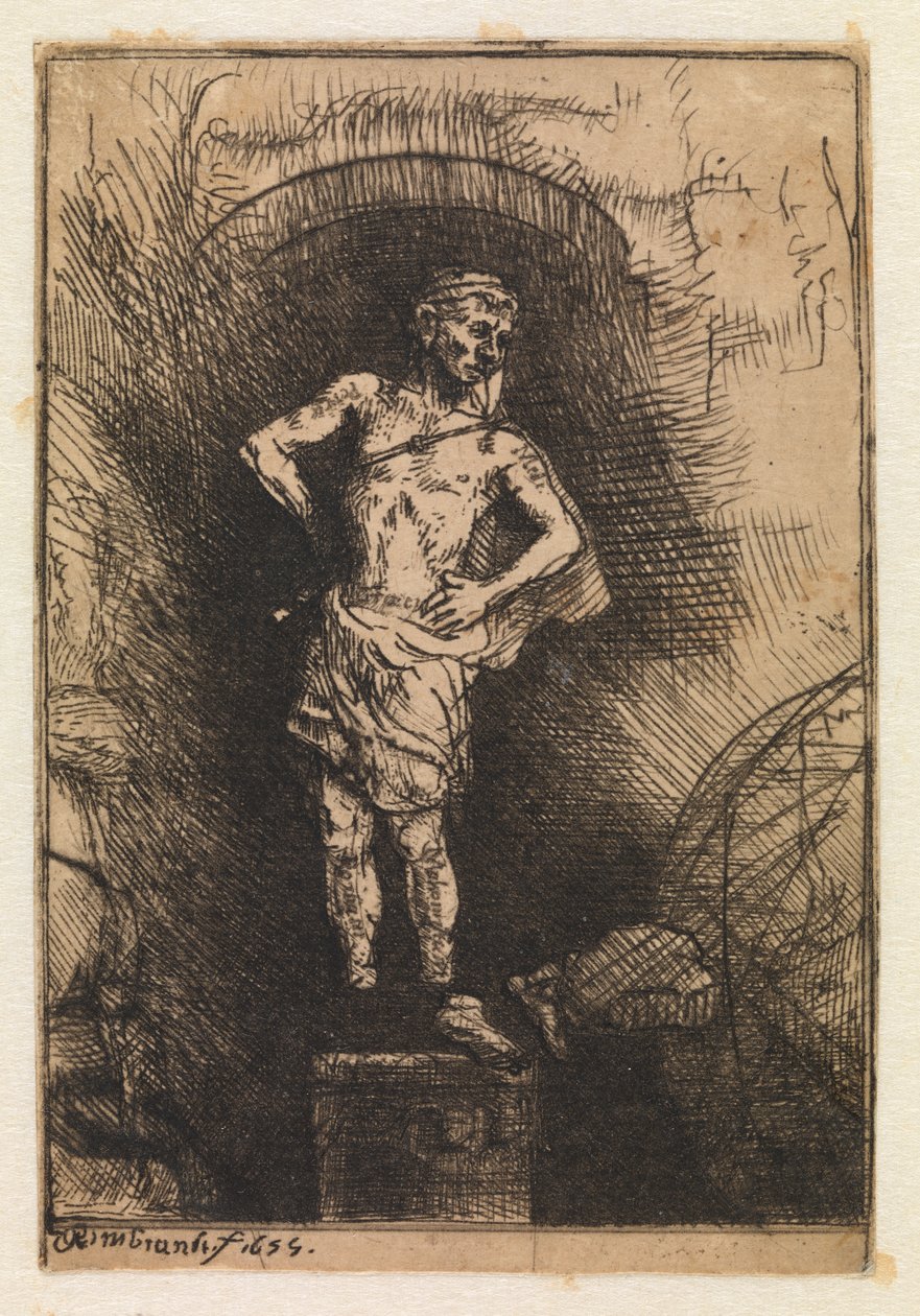 Wizja, którą ujrzał Nabuchodonozor autorstwa Rembrandt van Rijn