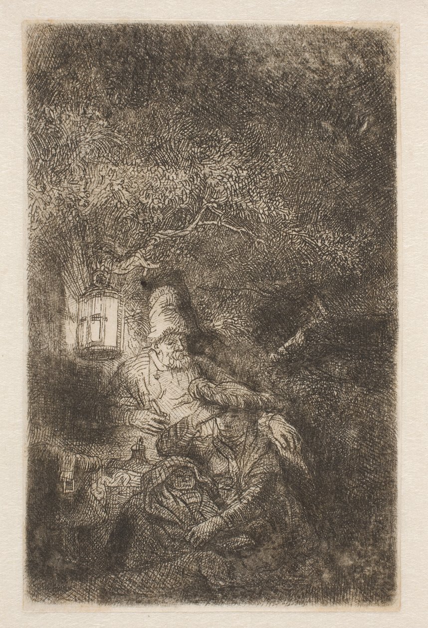 Reszta lotu: utwór na noc autorstwa Rembrandt van Rijn