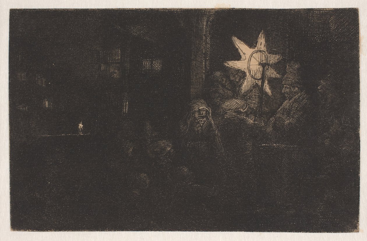 Gwiazda królów: utwór na noc autorstwa Rembrandt van Rijn
