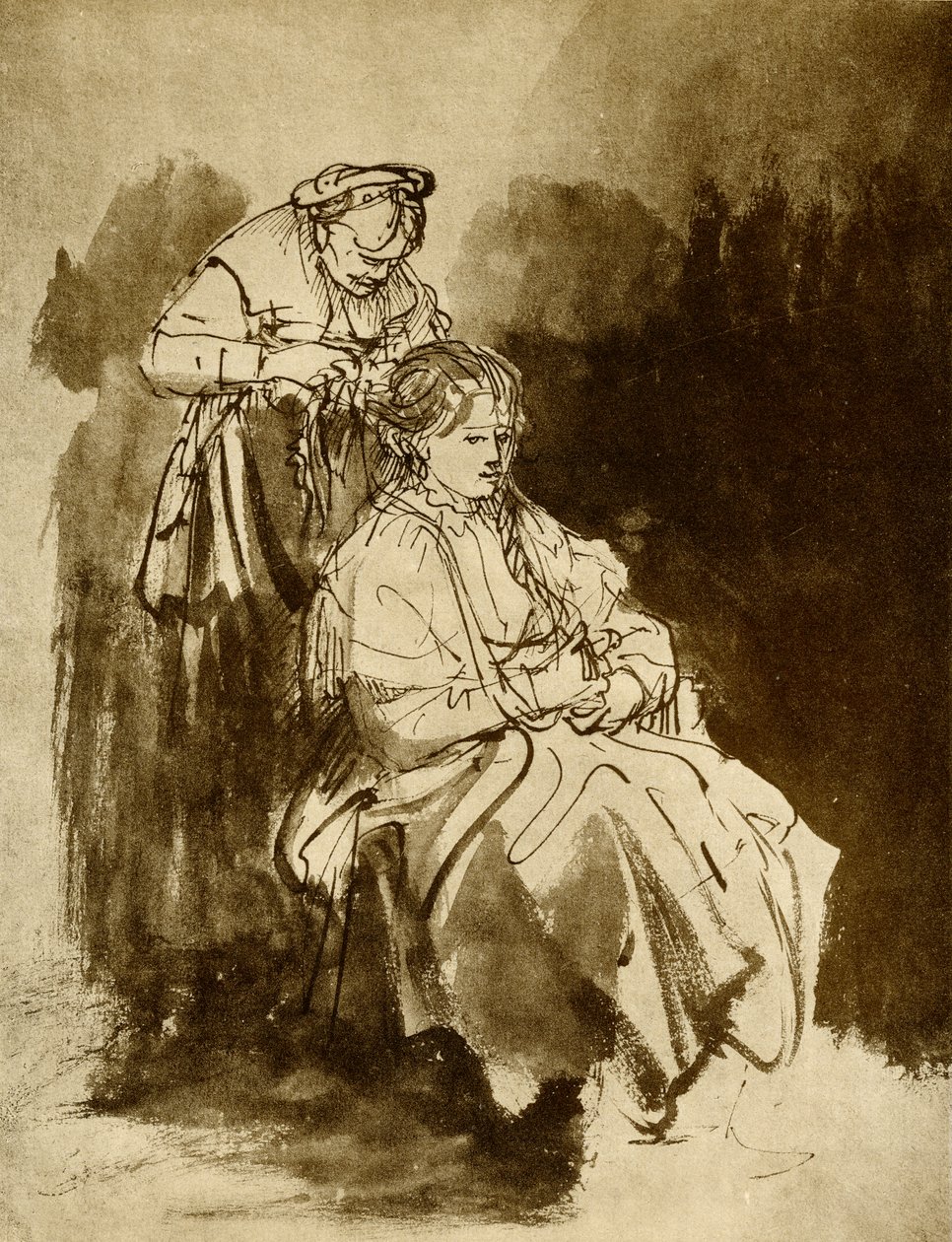 Toaleta autorstwa Rembrandt van Rijn