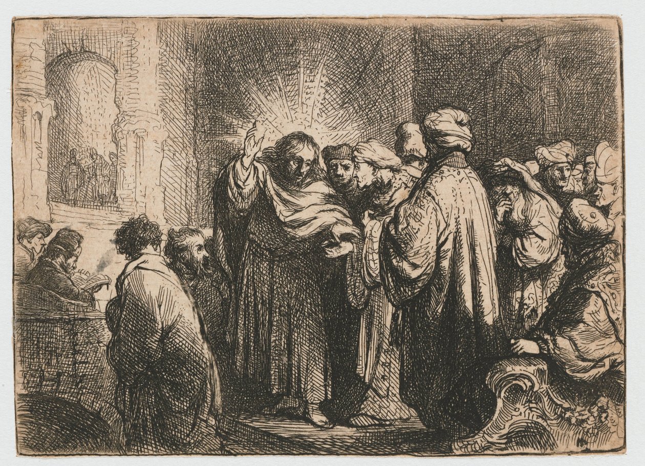 Pieniądze z trybutu autorstwa Rembrandt van Rijn