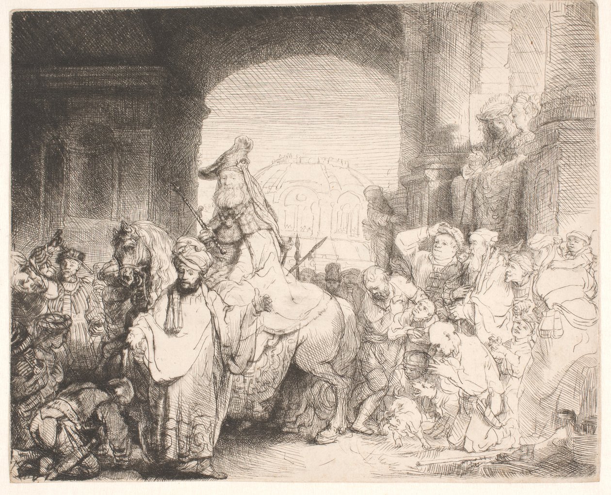 Triumf Mordocheusza autorstwa Rembrandt van Rijn