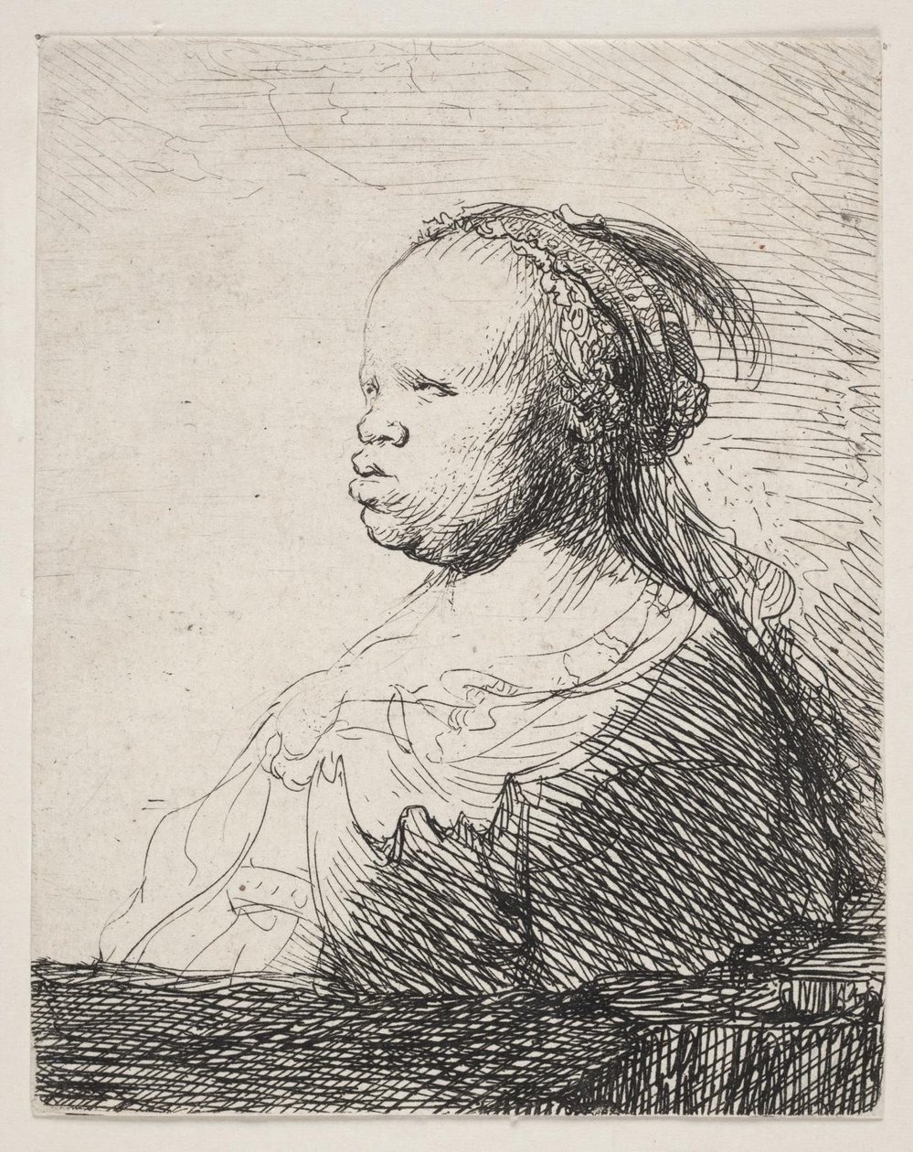Biały czarny autorstwa Rembrandt van Rijn