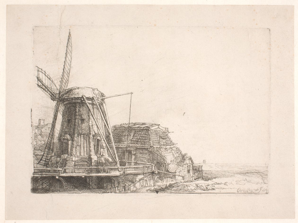 Wiatrak autorstwa Rembrandt van Rijn