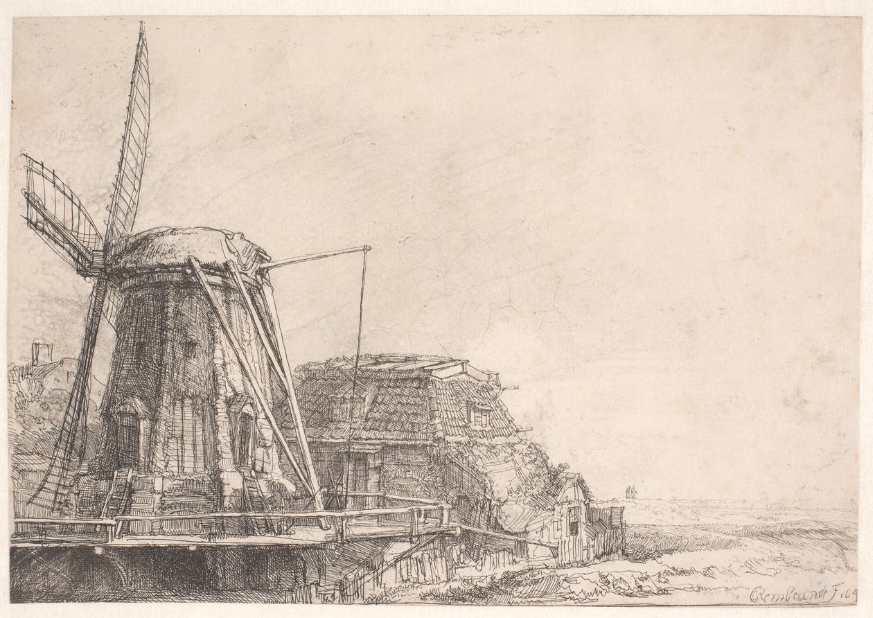Wiatrak autorstwa Rembrandt van Rijn