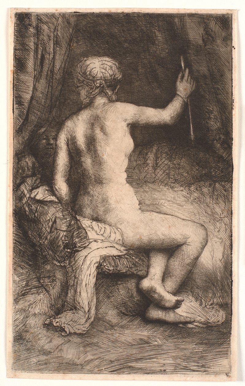 Kobieta ze strzałą autorstwa Rembrandt van Rijn