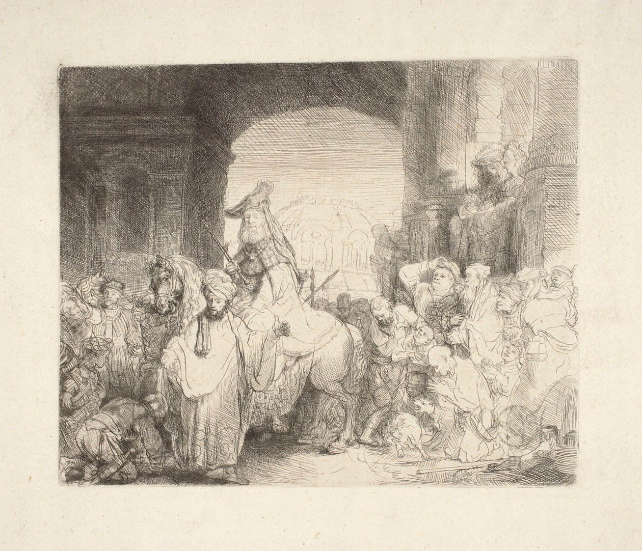 Triumf Mardocheusza autorstwa Rembrandt van Rijn
