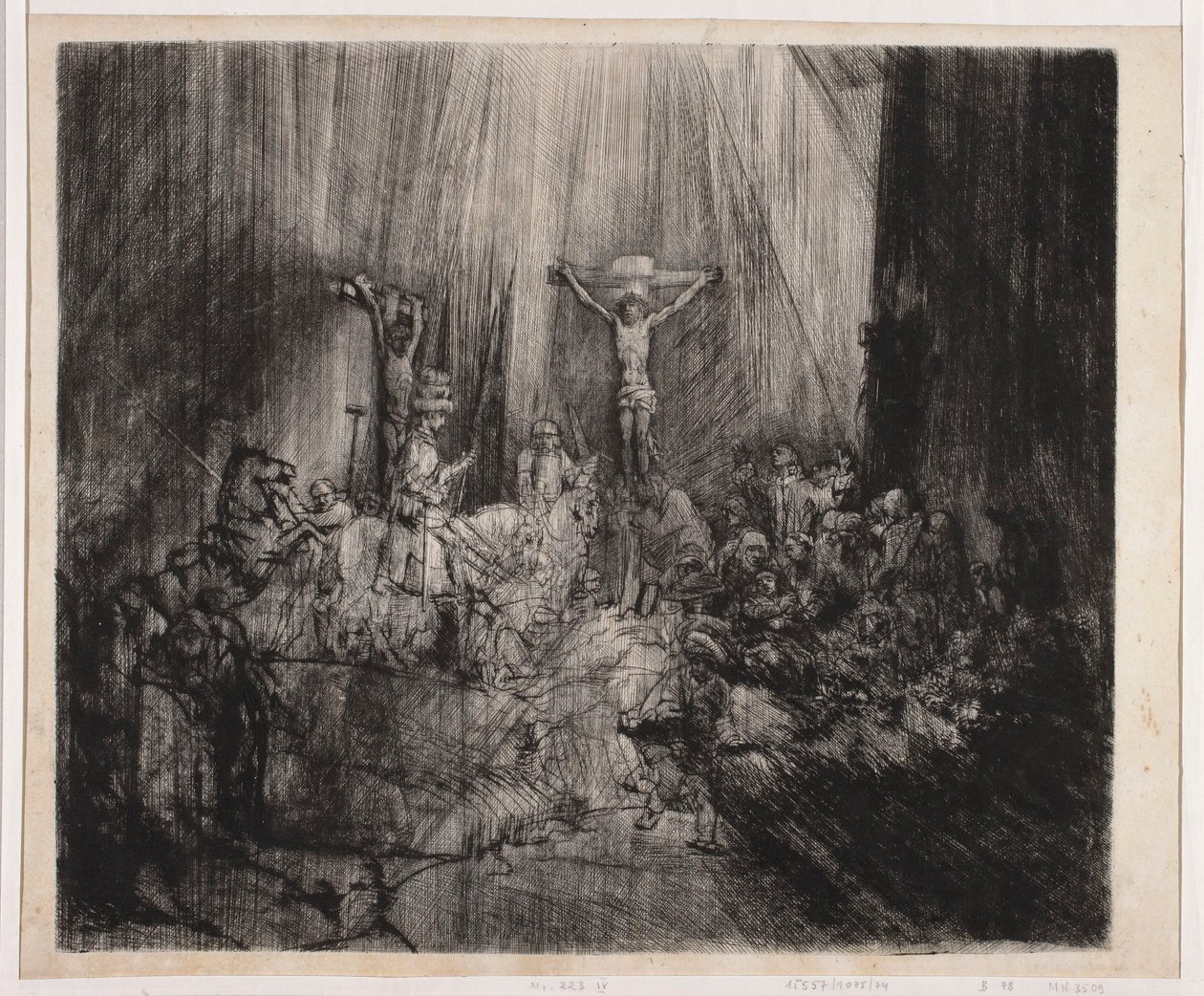 Trzy krzyże autorstwa Rembrandt van Rijn