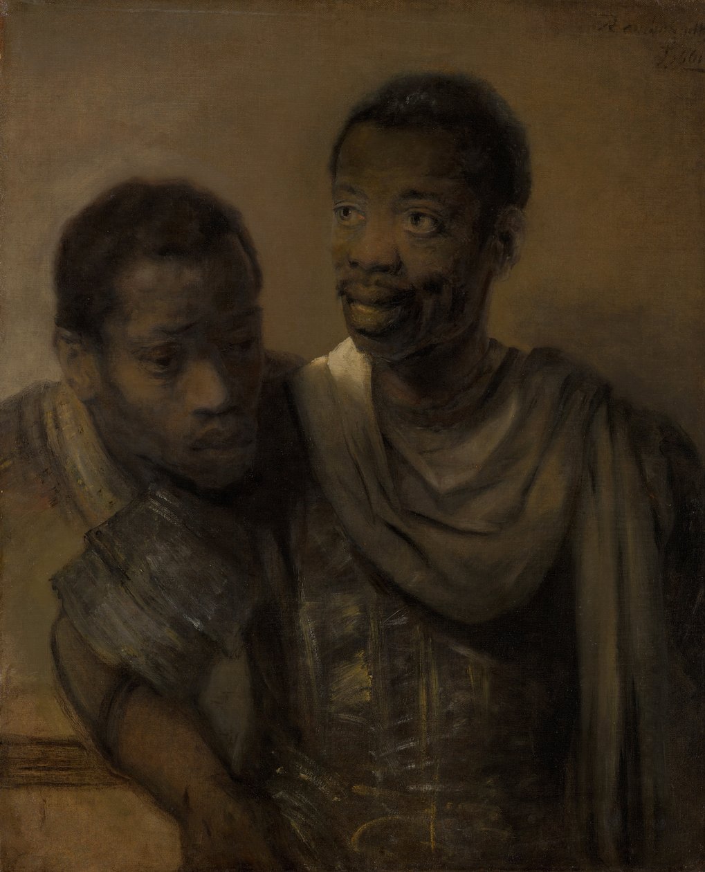 Dwa czarne, 1661 autorstwa Rembrandt van Rijn