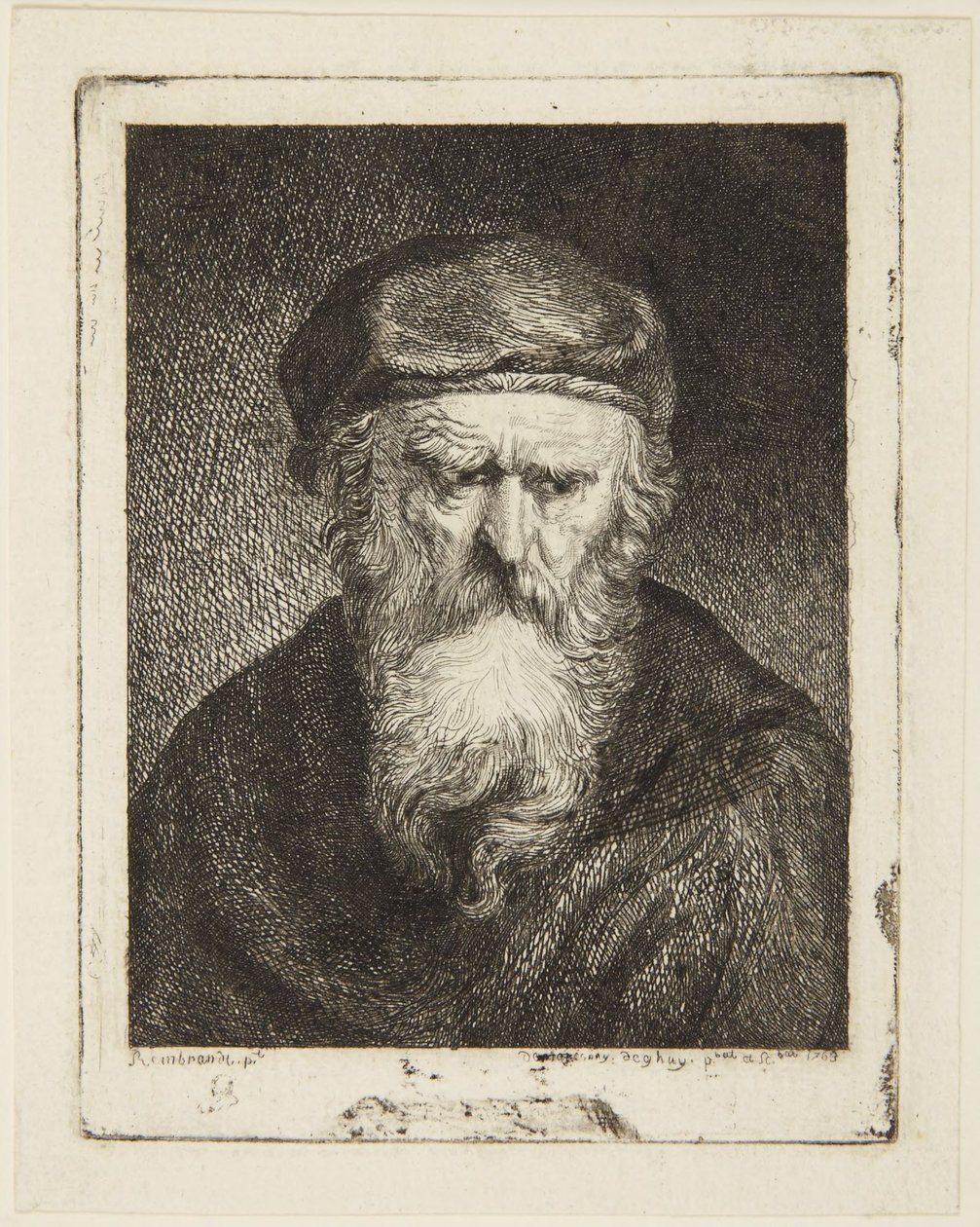 Zrzędliwy staruszek autorstwa Rembrandt van Rijn