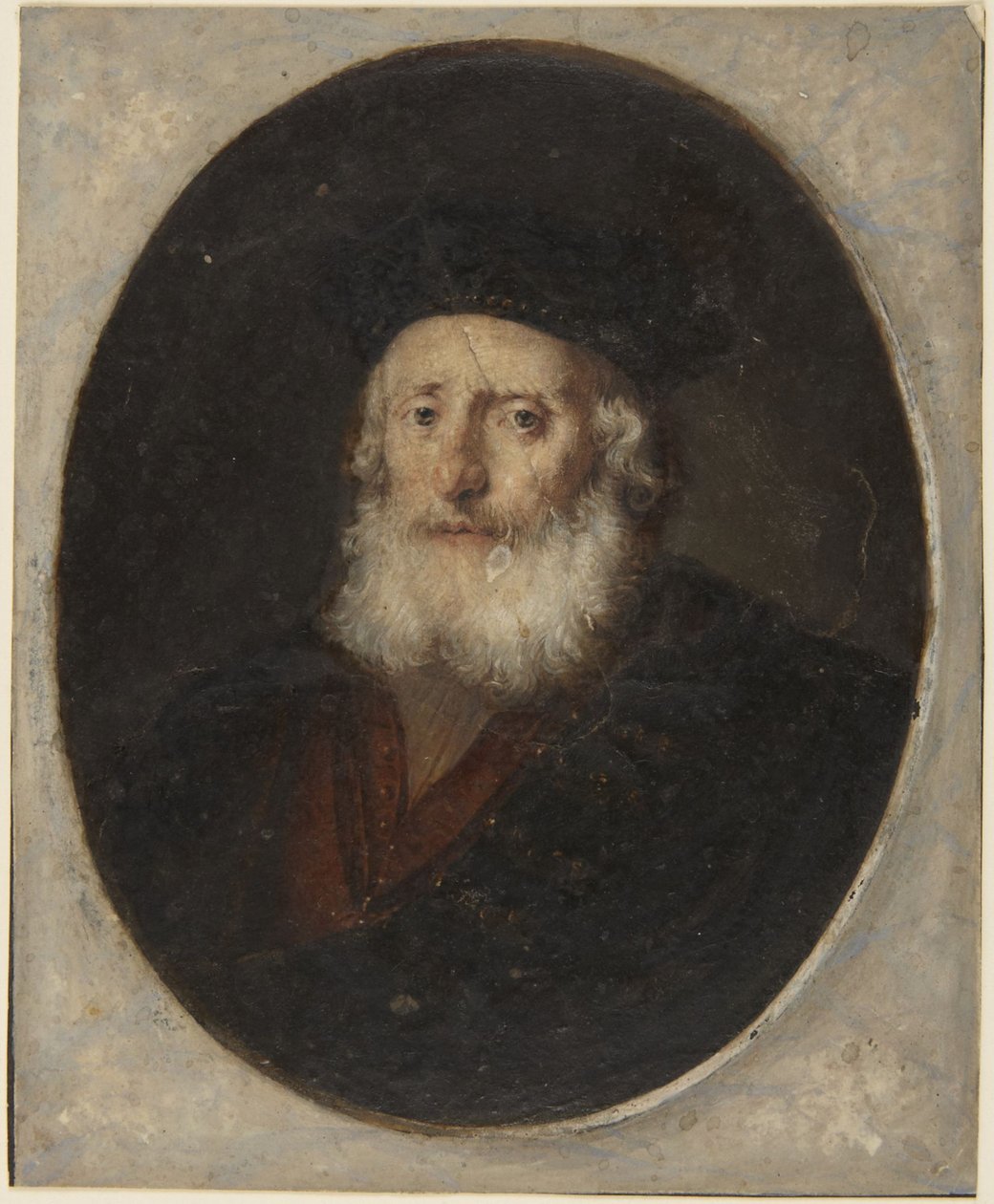 Starzec w czapce toque autorstwa Rembrandt van Rijn