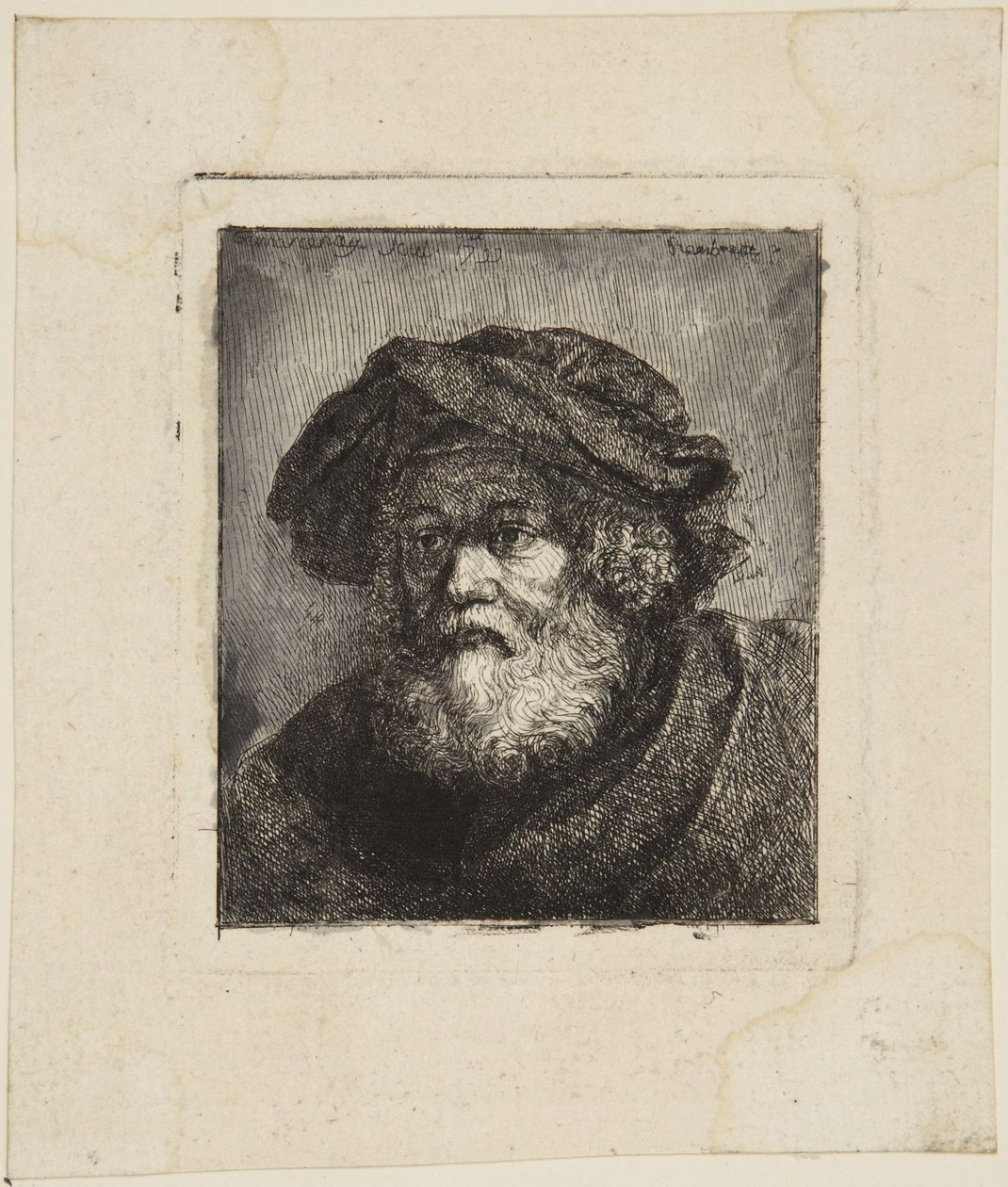 Starzec w czapce autorstwa Rembrandt van Rijn