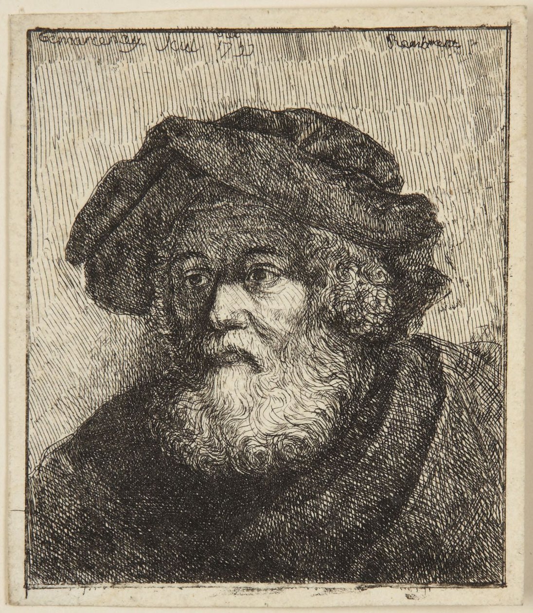 Starzec w czapce autorstwa Rembrandt van Rijn
