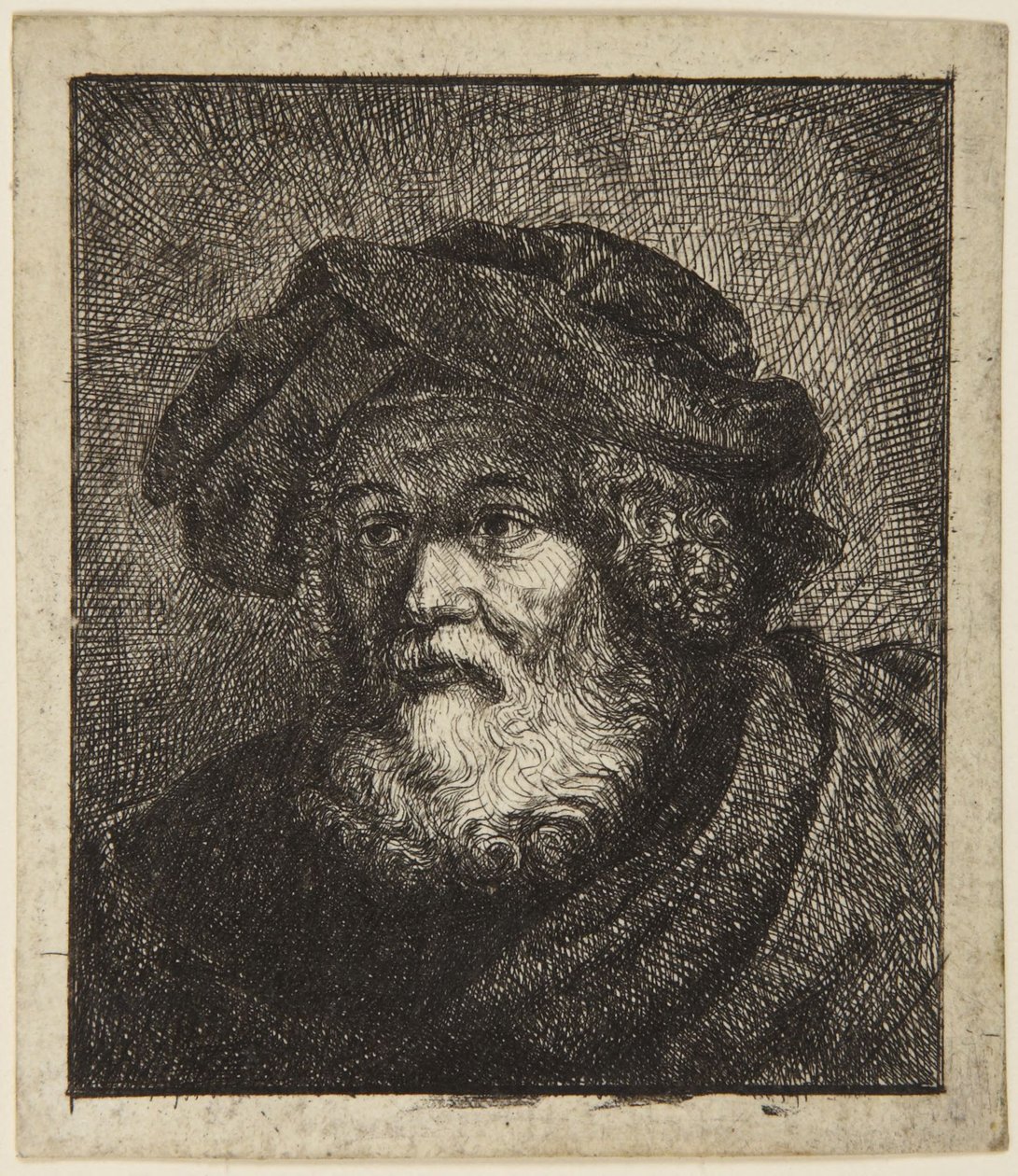 Starzec w czapce autorstwa Rembrandt van Rijn