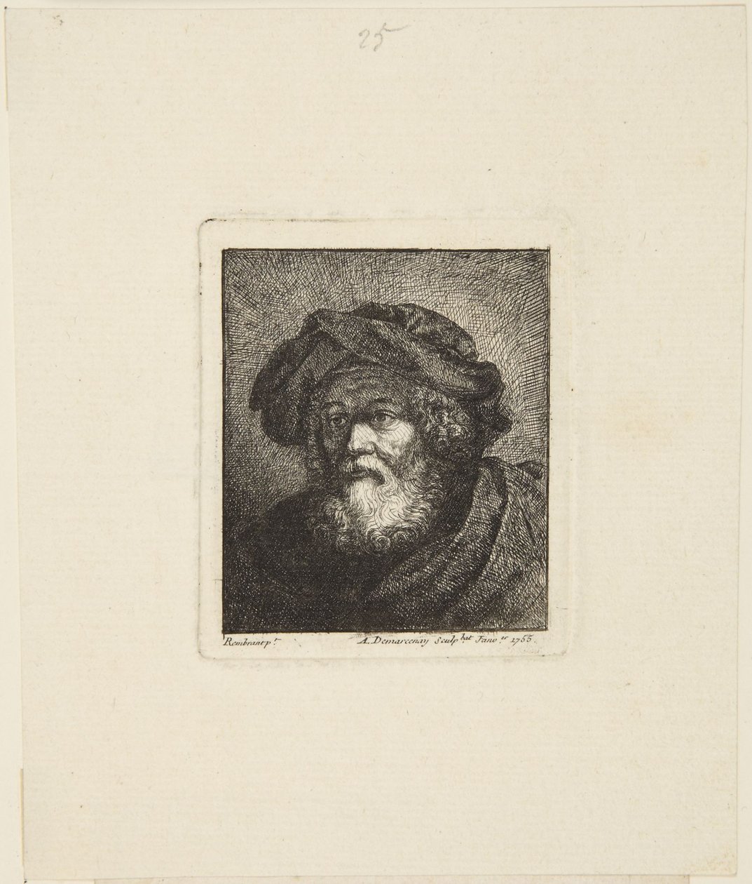 Starzec w czapce autorstwa Rembrandt van Rijn