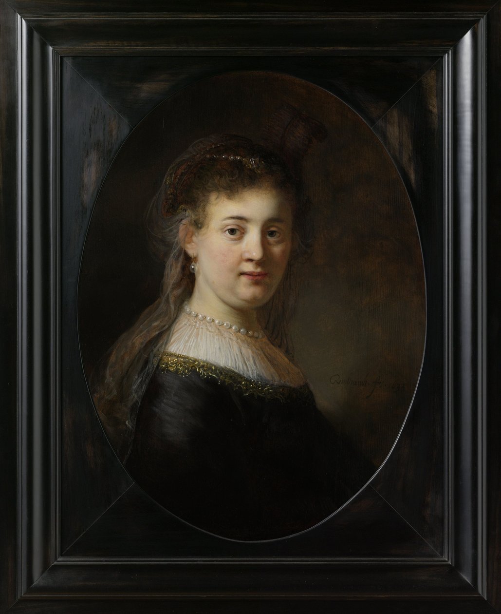 Młoda kobieta w kostiumie fantazyjnym, 1633 autorstwa Rembrandt van Rijn