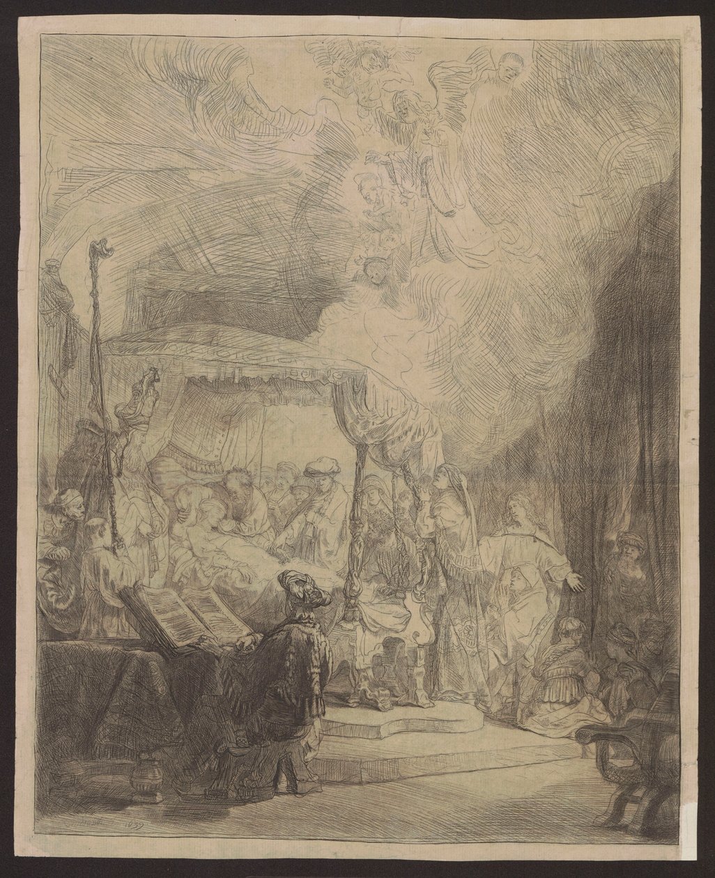 Zaśnięcie Najświętszej Marii Panny autorstwa Rembrandt van Rijn