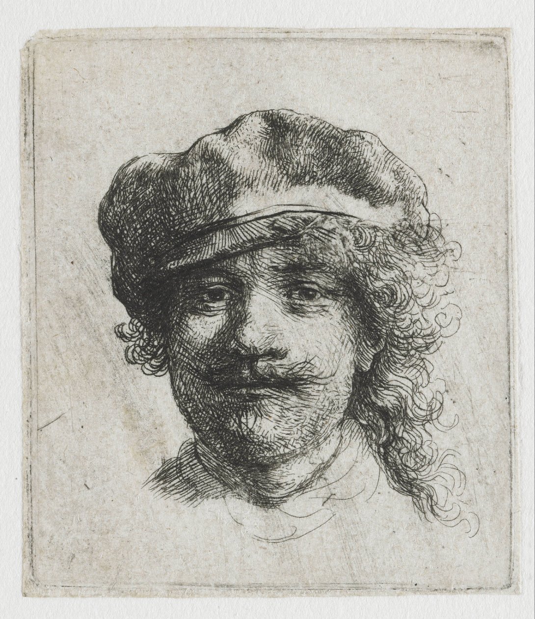 Autoportret w beretce autorstwa Rembrandt van Rijn