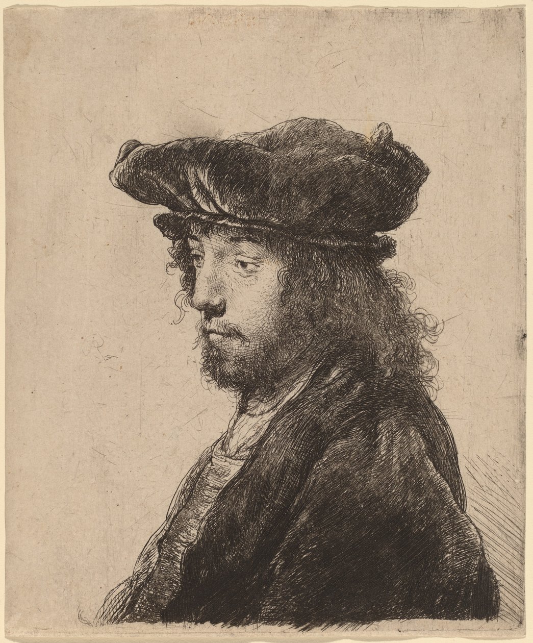 Czwarta głowa orientalna autorstwa Rembrandt van Rijn and Studio of Rembrandt