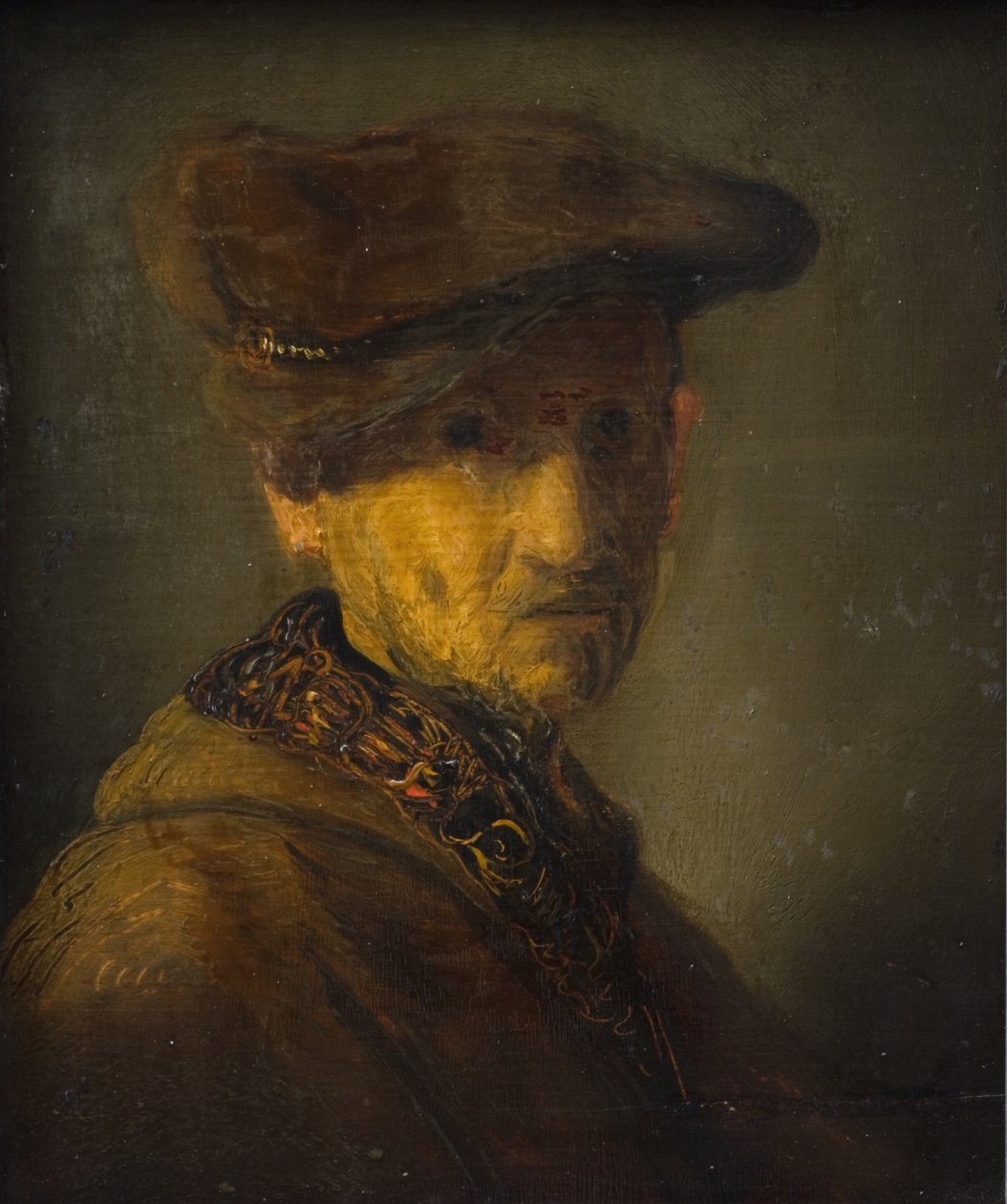 Mężczyzna w kapeluszu. (Portret ojca Rembrandta) autorstwa Rembrandts skole