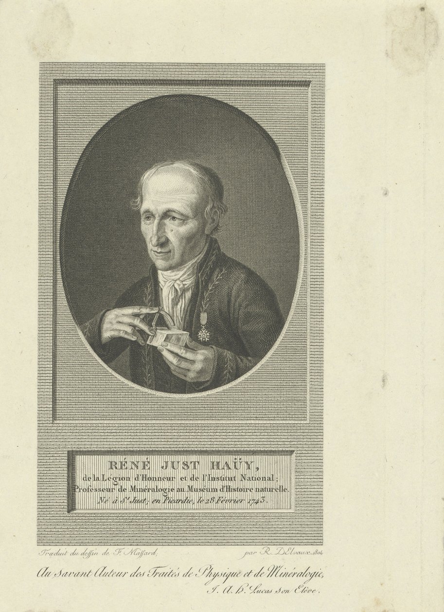 Portret René-Just Haüy 1743-1822, 1804. autorstwa Remi Henri Joseph Delvaux