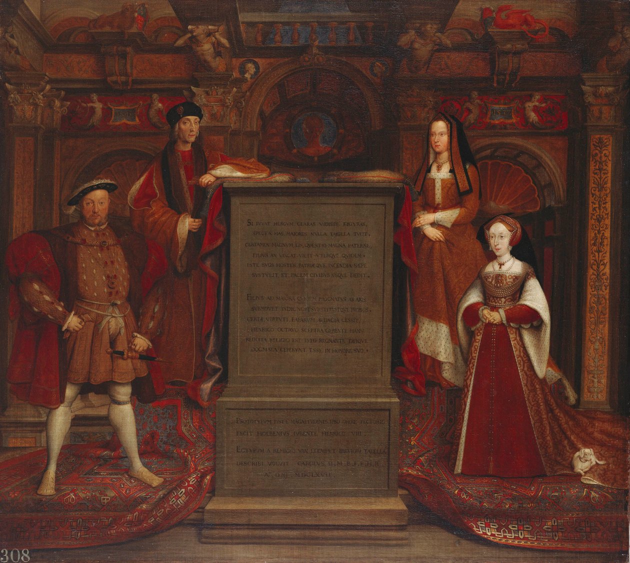 Mural Whitehall autorstwa Remigius van Leemput