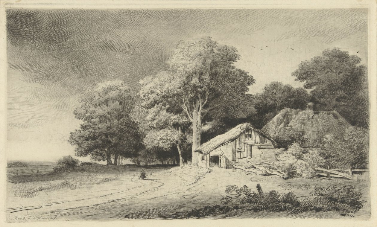 Farma na drodze autorstwa Remigius Adrianus Haanen