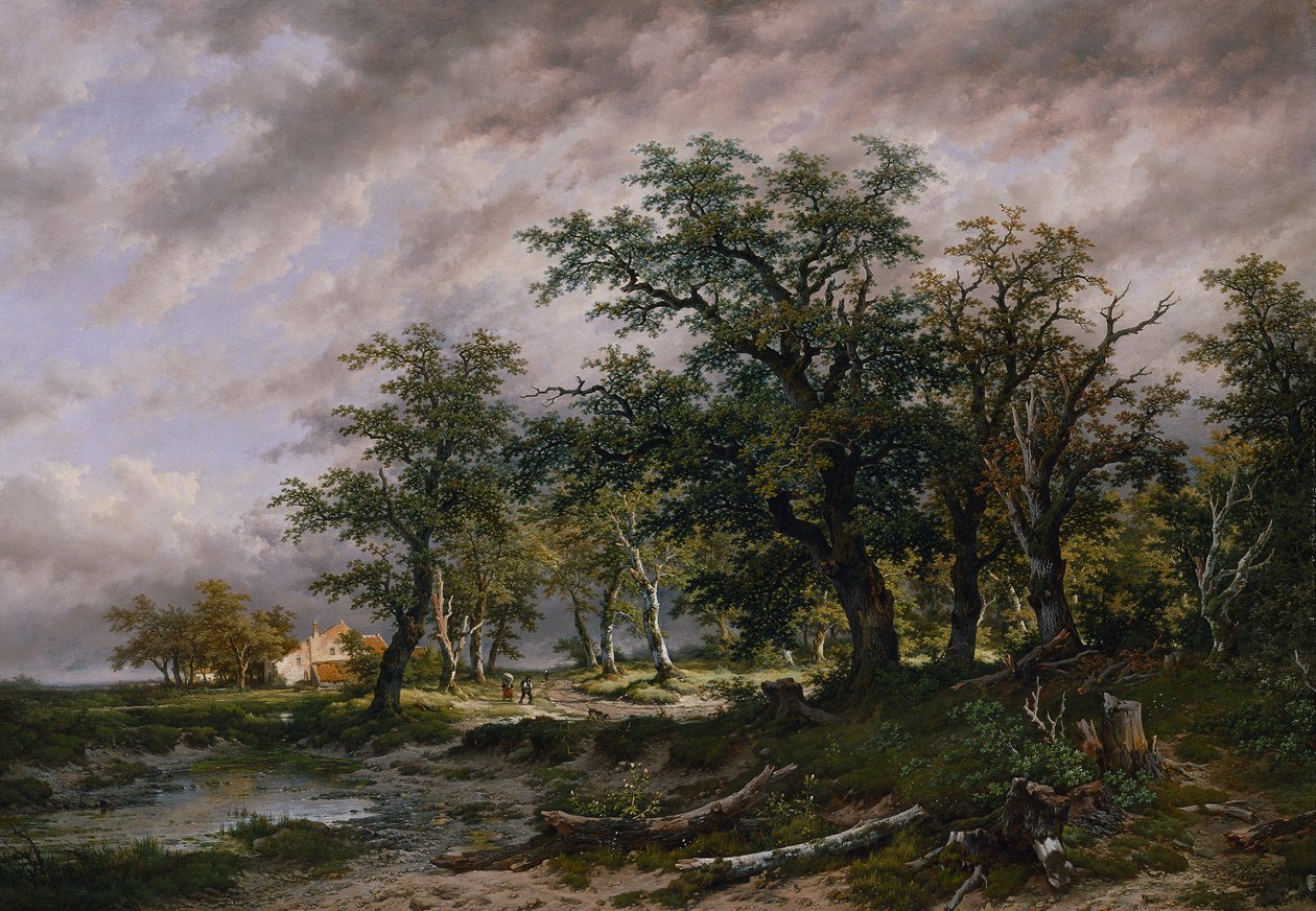 Duży holenderski krajobraz autorstwa Remigius Adrianus van Haanen