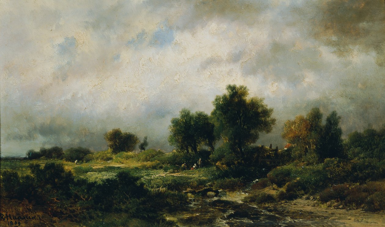 letni krajobraz autorstwa Remigius Adrianus van Haanen