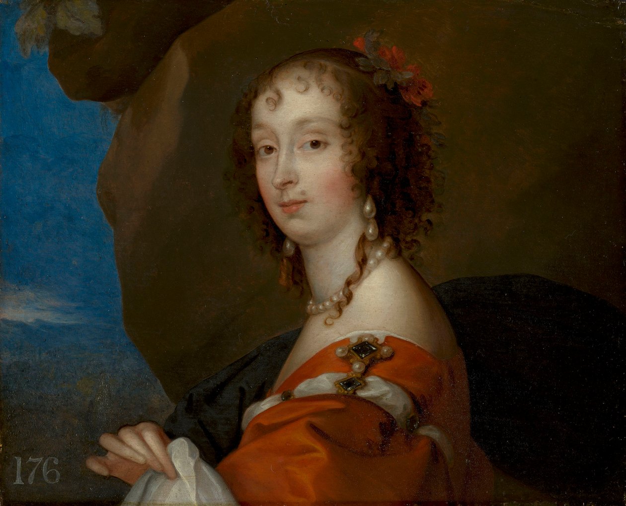 Diana Russell, hrabina Bradford (1624-95) autorstwa Remigius van Leemput