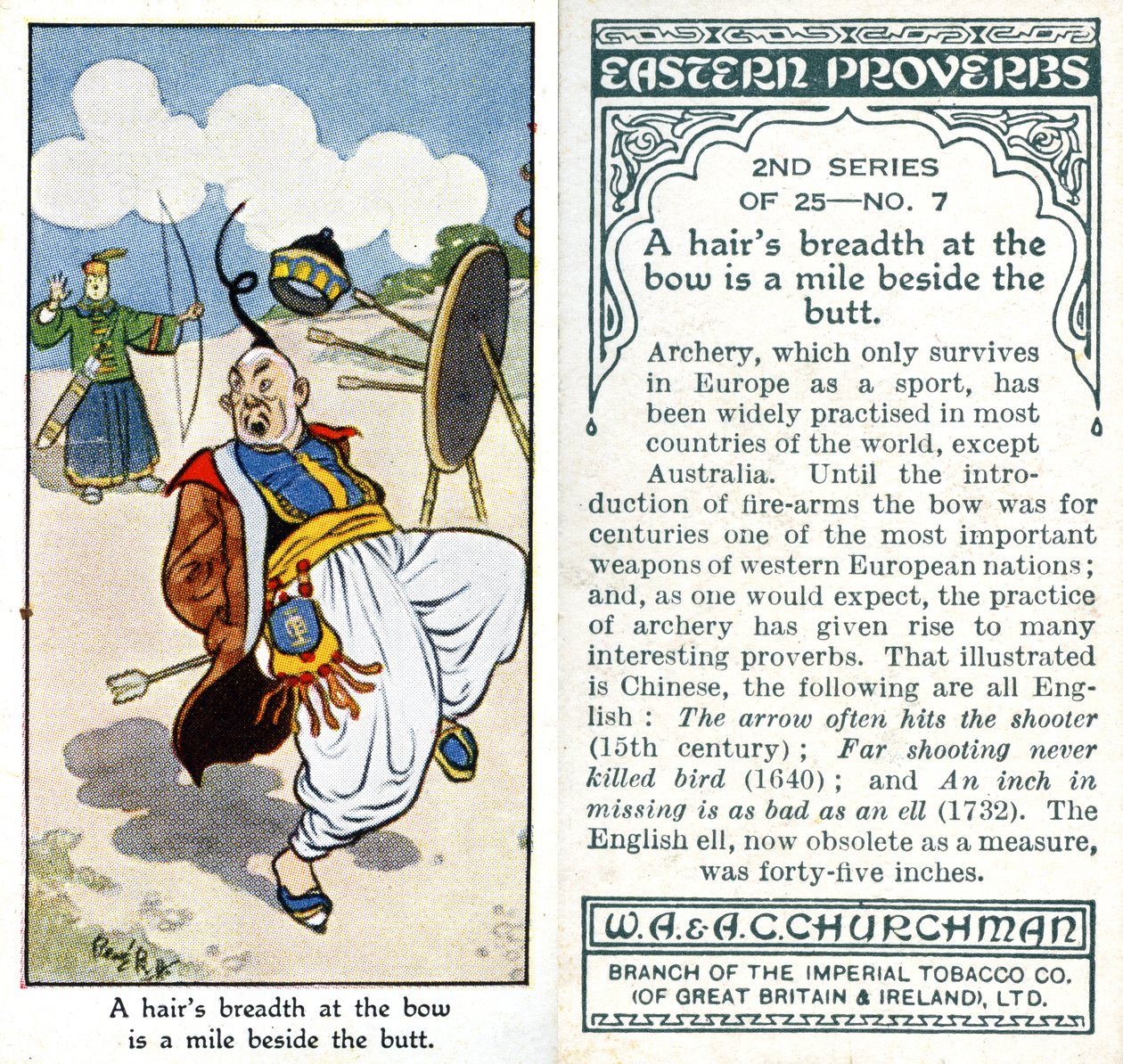 Szerokość włosa na dziobie to mila obok tyłka, 1932 autorstwa René Bull