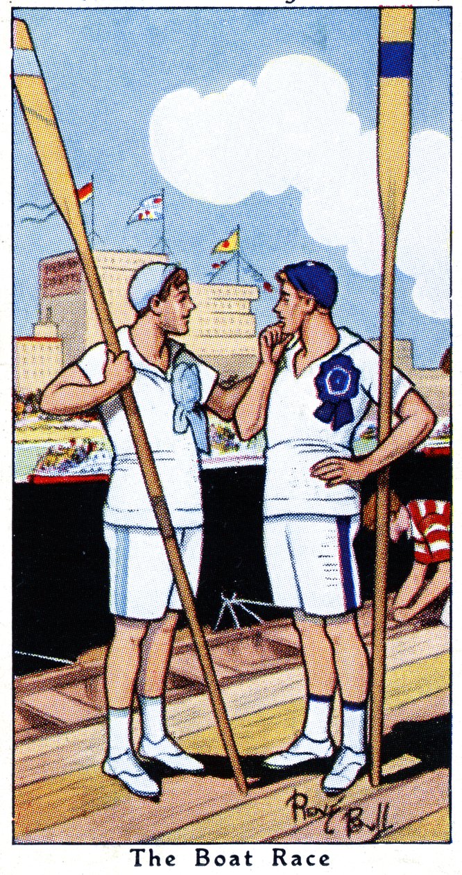 Wyścig łodzi, 1936 autorstwa René Bull