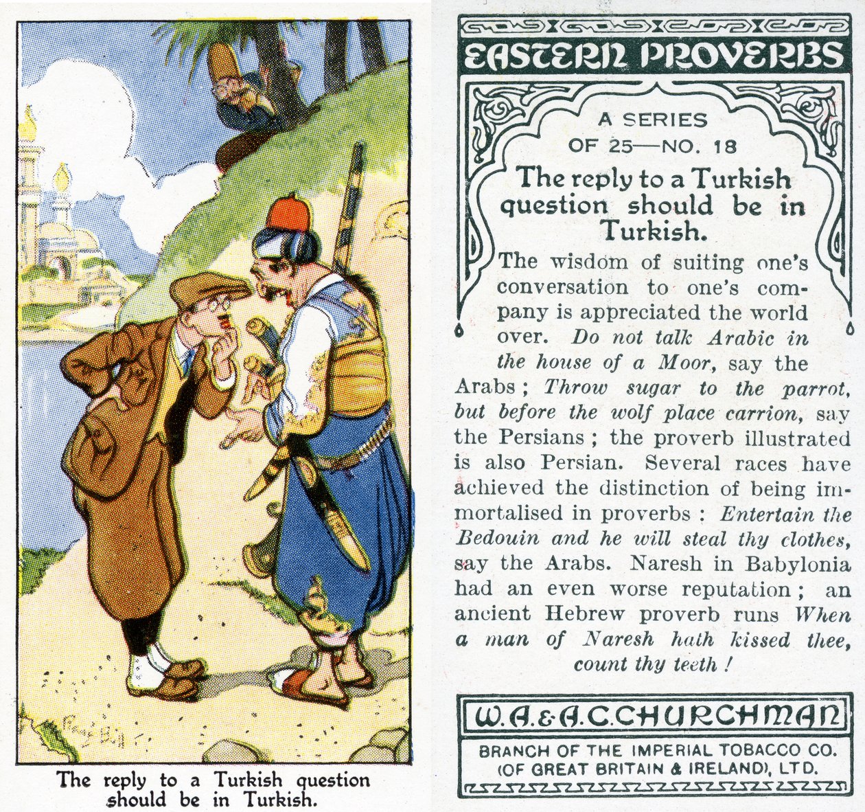 Odpowiedź na pytanie tureckie powinna być w języku tureckim, 1931 (patrz także 498200) autorstwa René Bull