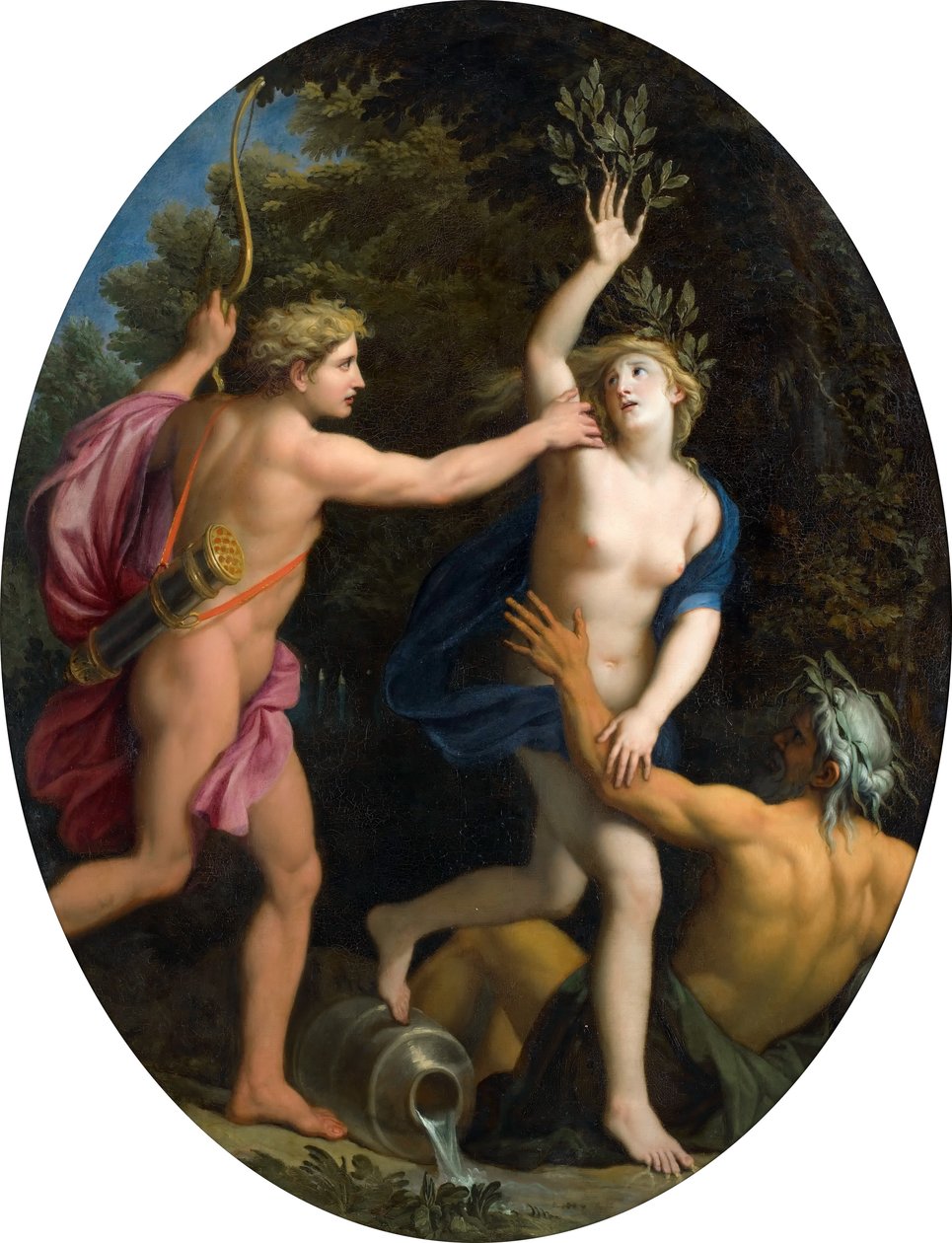 Apollo i Daphne autorstwa René Antoine Houasse