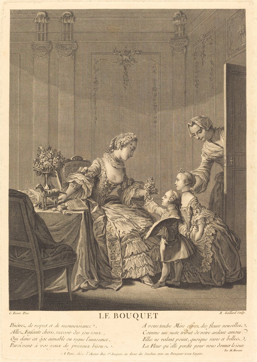 Bukiet autorstwa René Gaillard after Charles Eisen