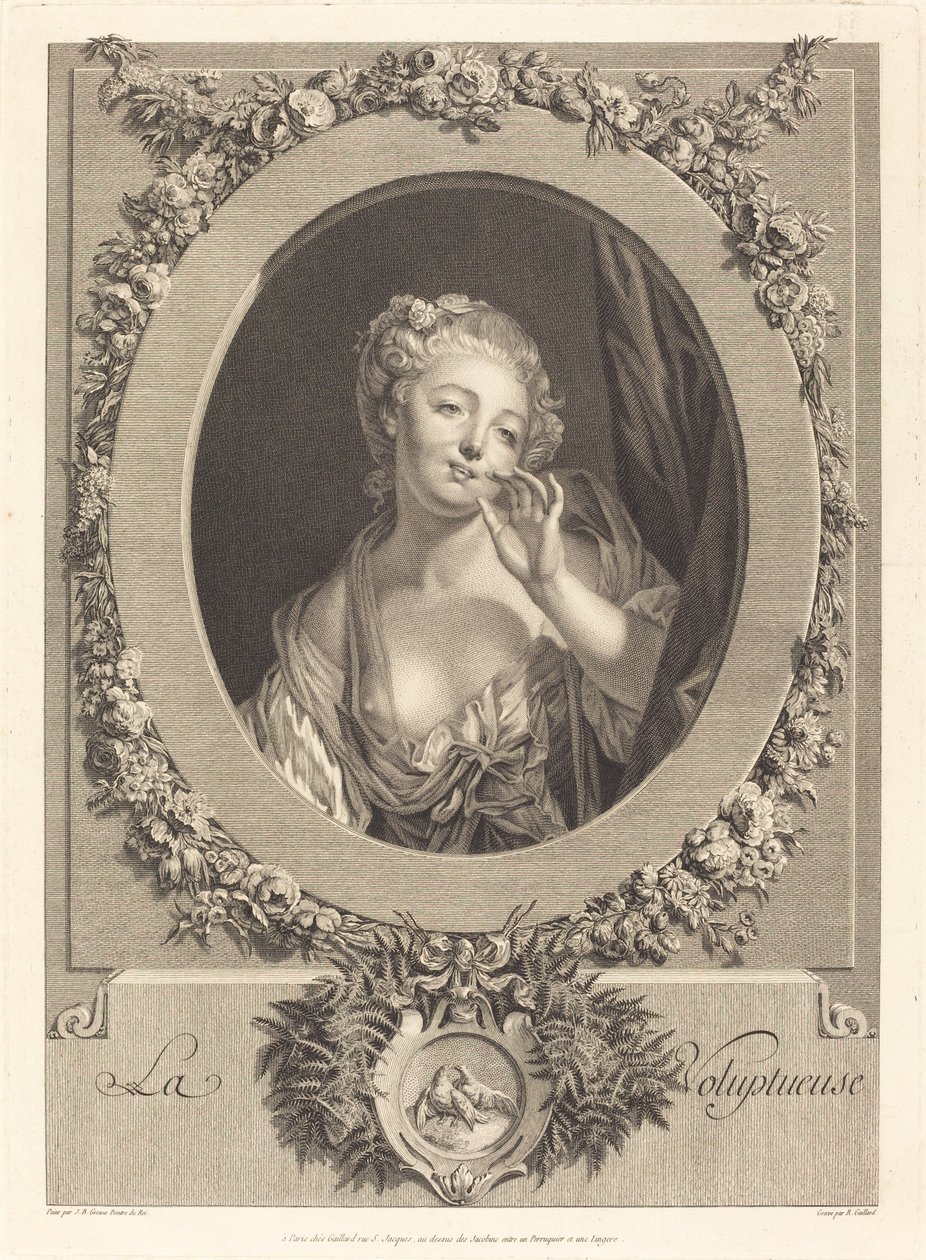 Zmysłowa autorstwa René Gaillard after Jean Baptiste Greuze