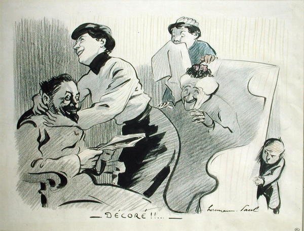 Udekoruj! (pióro i atrament i ołówek na papierze) autorstwa Rene George Hermann Paul